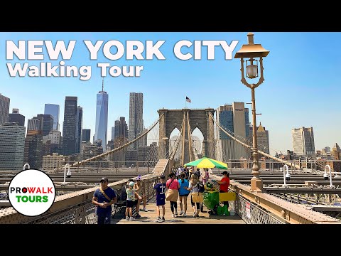 New York City&#039;s Financial District Walking Tour - 4K60fps with Captions