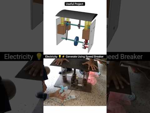 Road Power : Generating Electricity from Speed Bumps #diyprojects #renewableenergy
